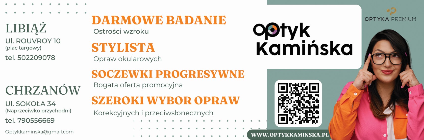 Optyk Kamińska Agnieszka Utzig - okulista LIBIĄŻ okulista LIBIĄŻ